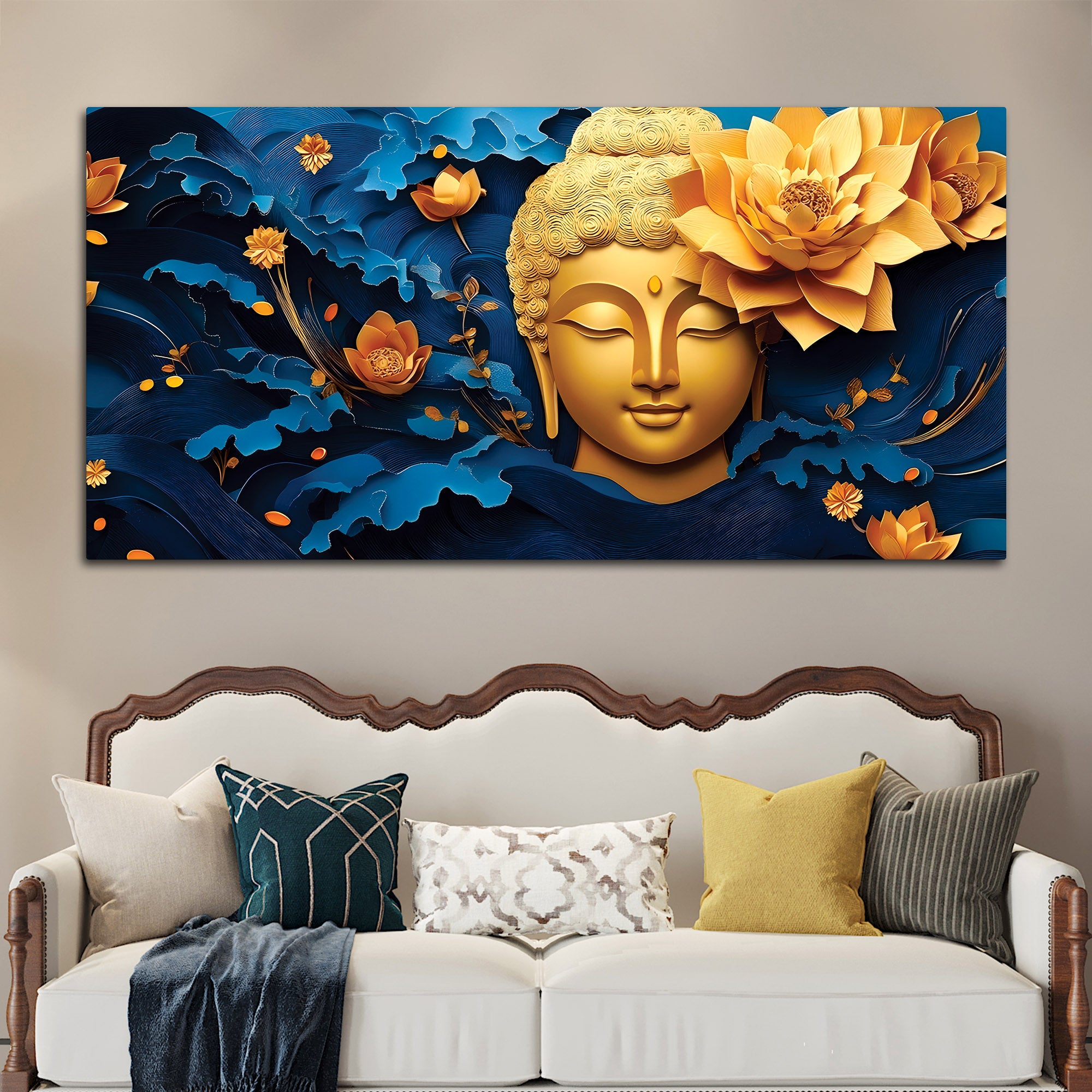 Buddha Theme Painting for Modern Home