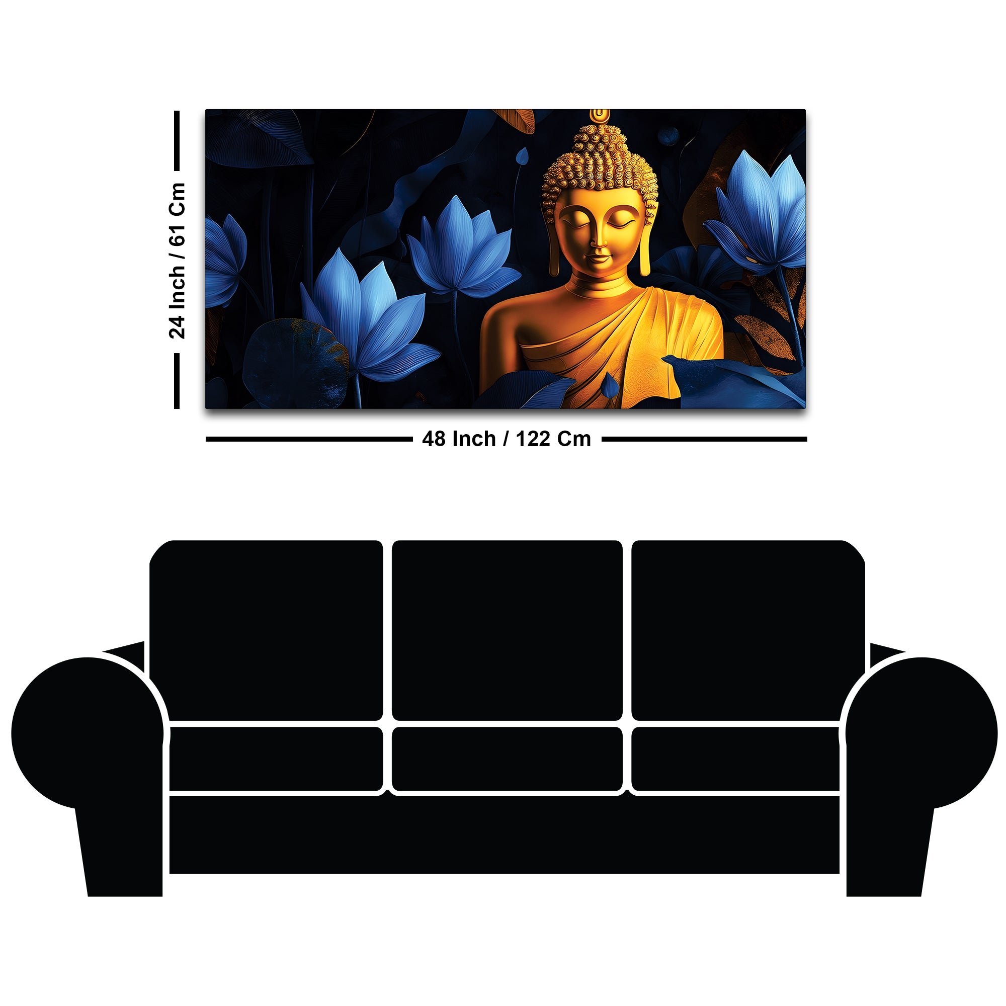 Buddha Tranquility Painting for Home Decor