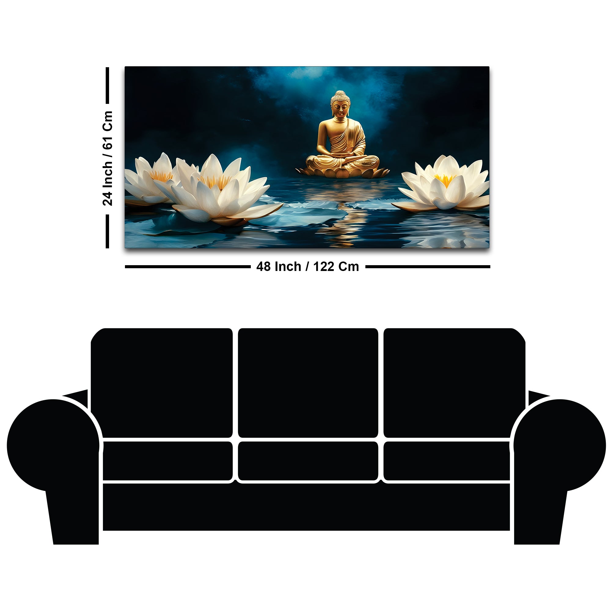 Buddha Unity Painting for Interior Decoration