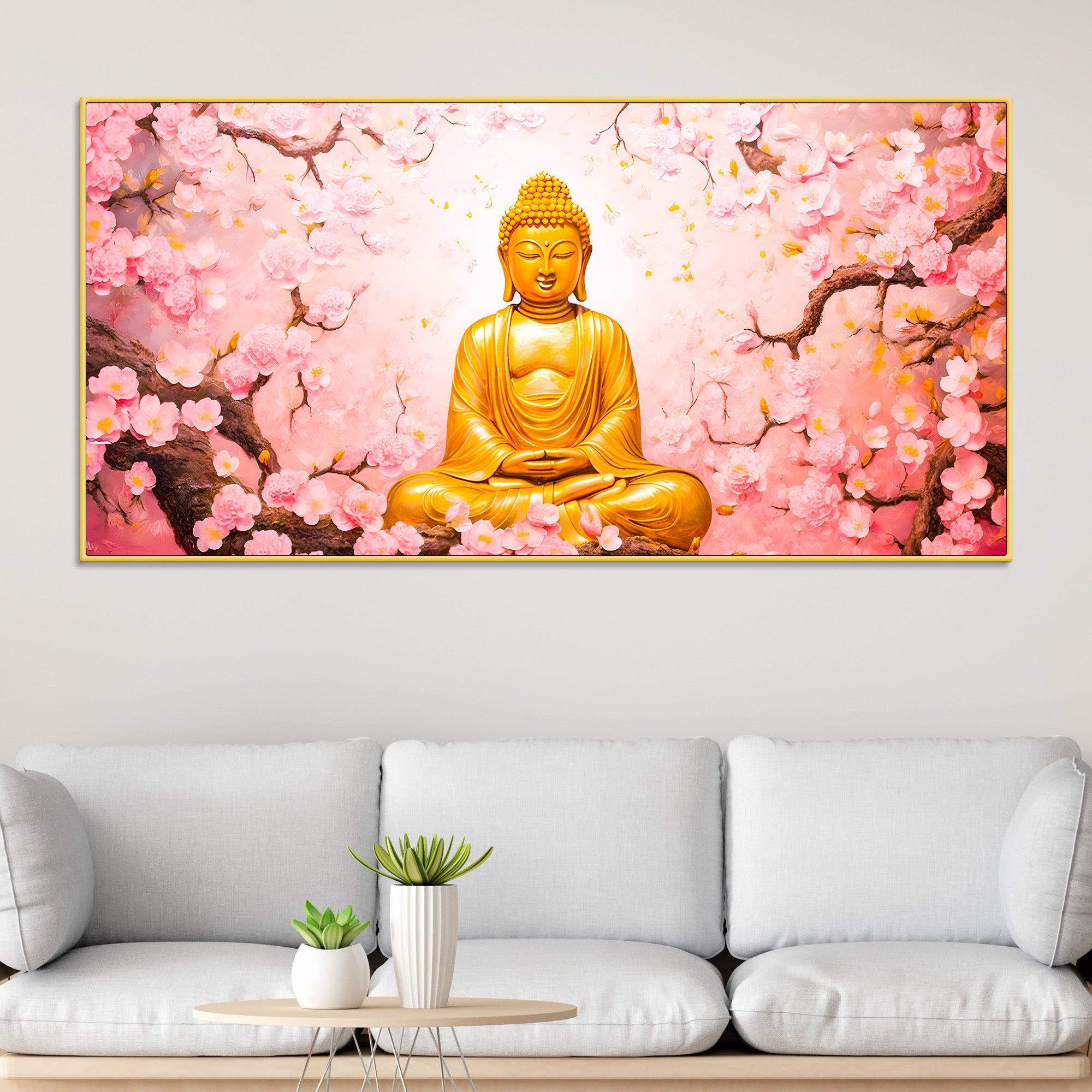 Buddha Wall Art Canvas Painting for Spiritual Décor