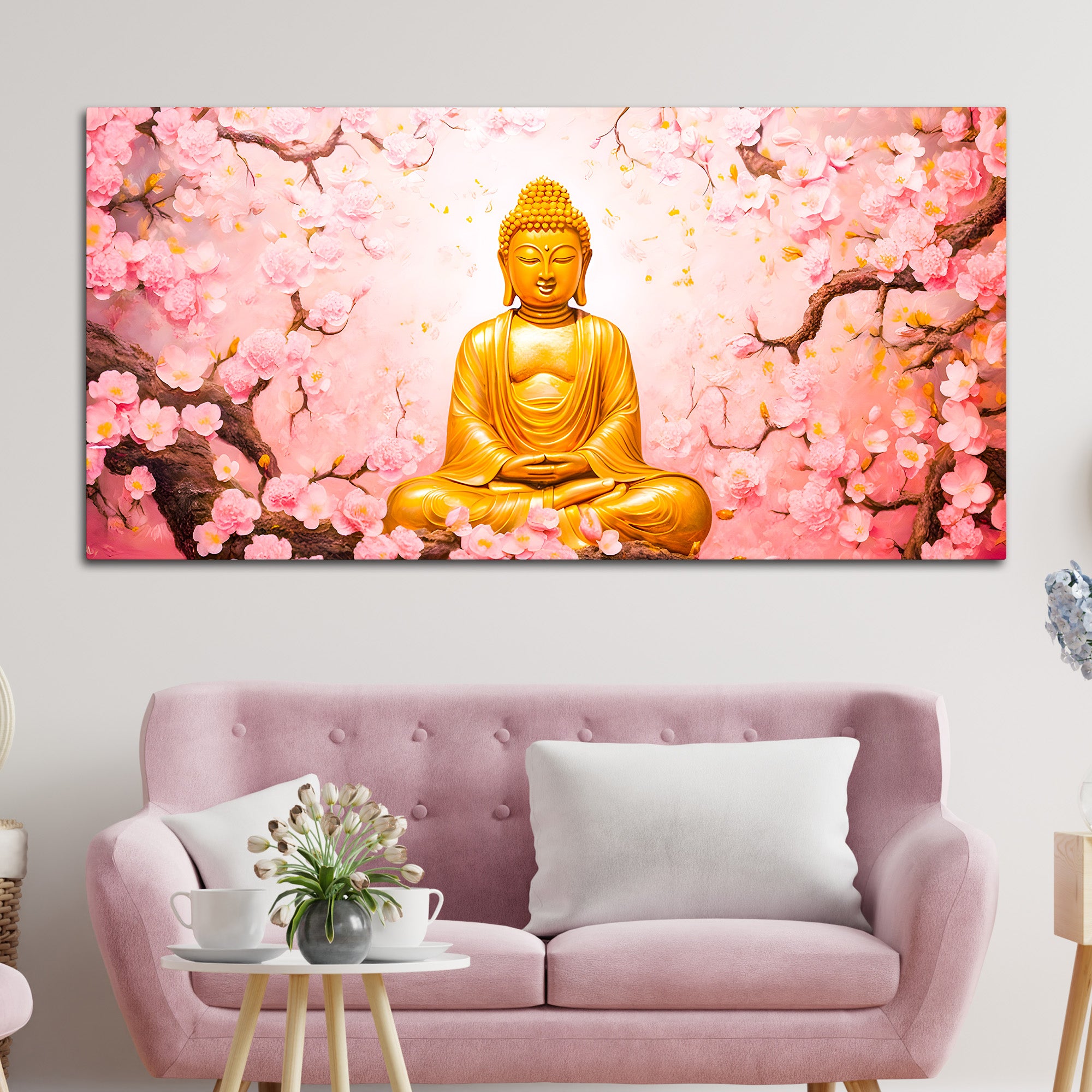 Buddha Wall Art Canvas Painting for Spiritual Décor