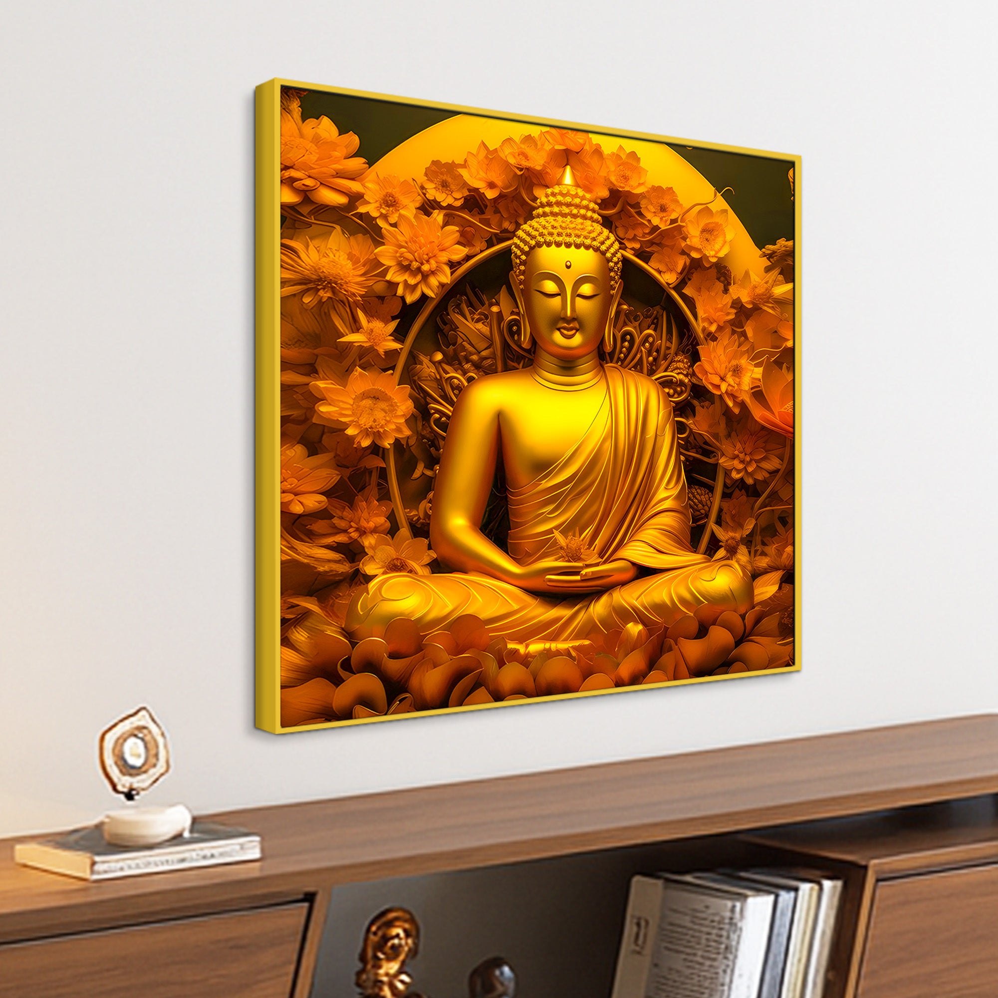 Buddha Wall Canvas Painting for Peaceful Home Decor