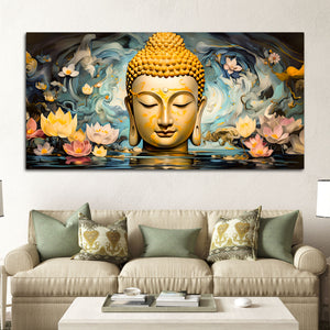 Buddha Wall Painting Decor for Modern Home Interiors