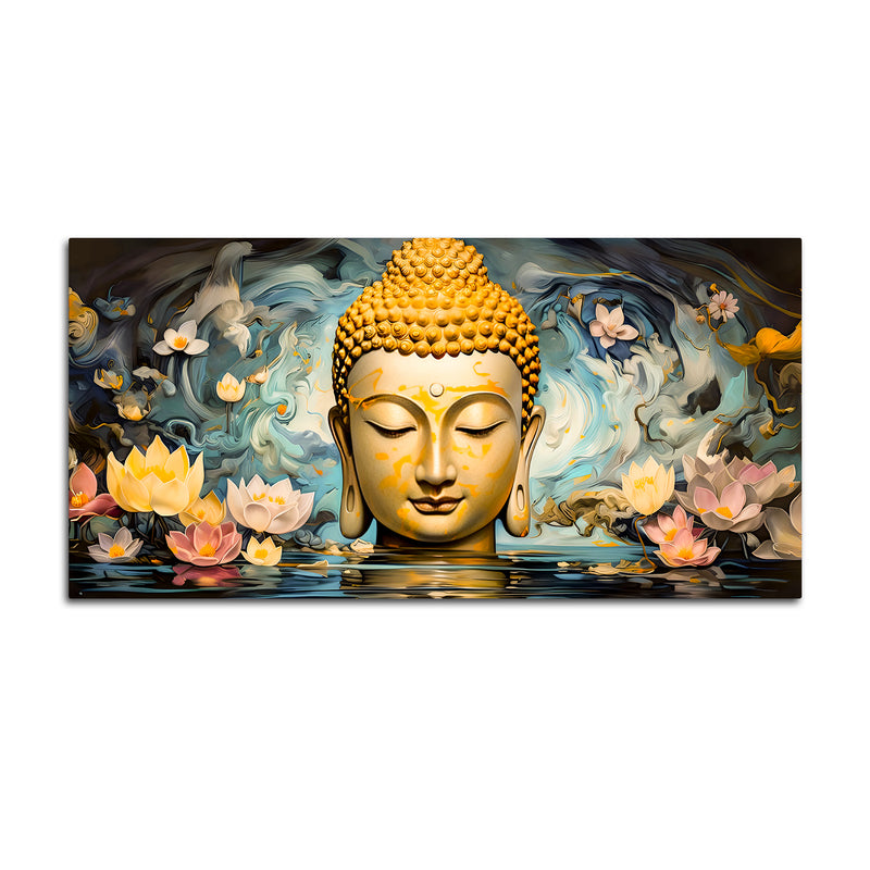Buddha Wall Painting Decor for Modern Home Interiors