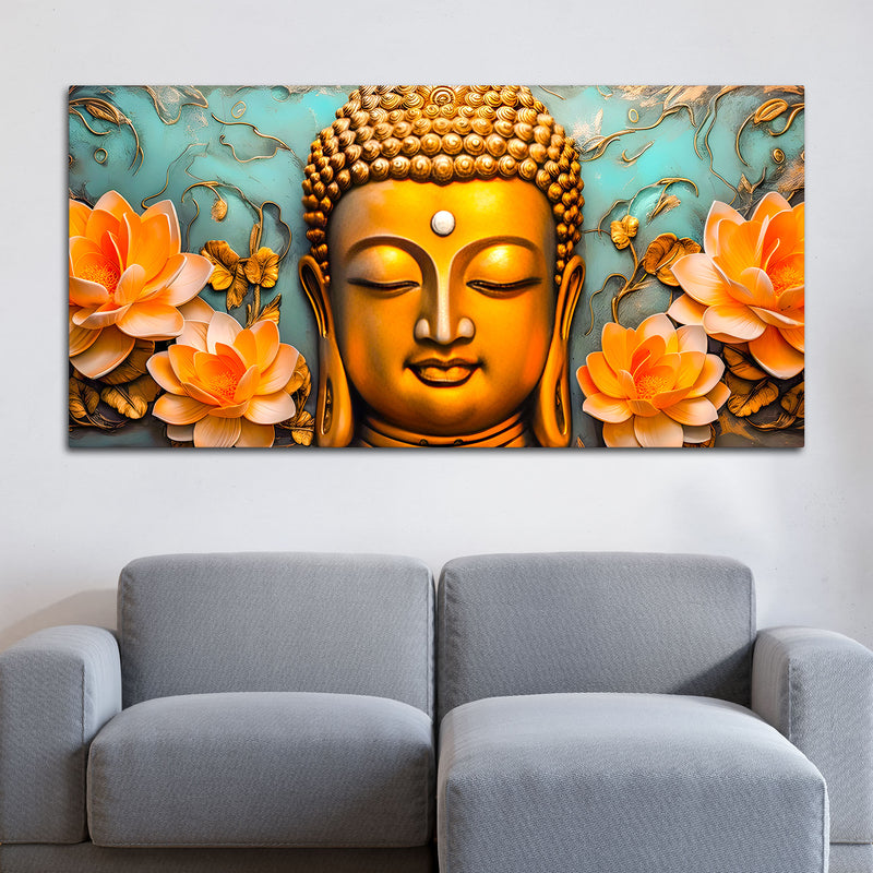 Buddha Wall Painting for Artistic Home Styling