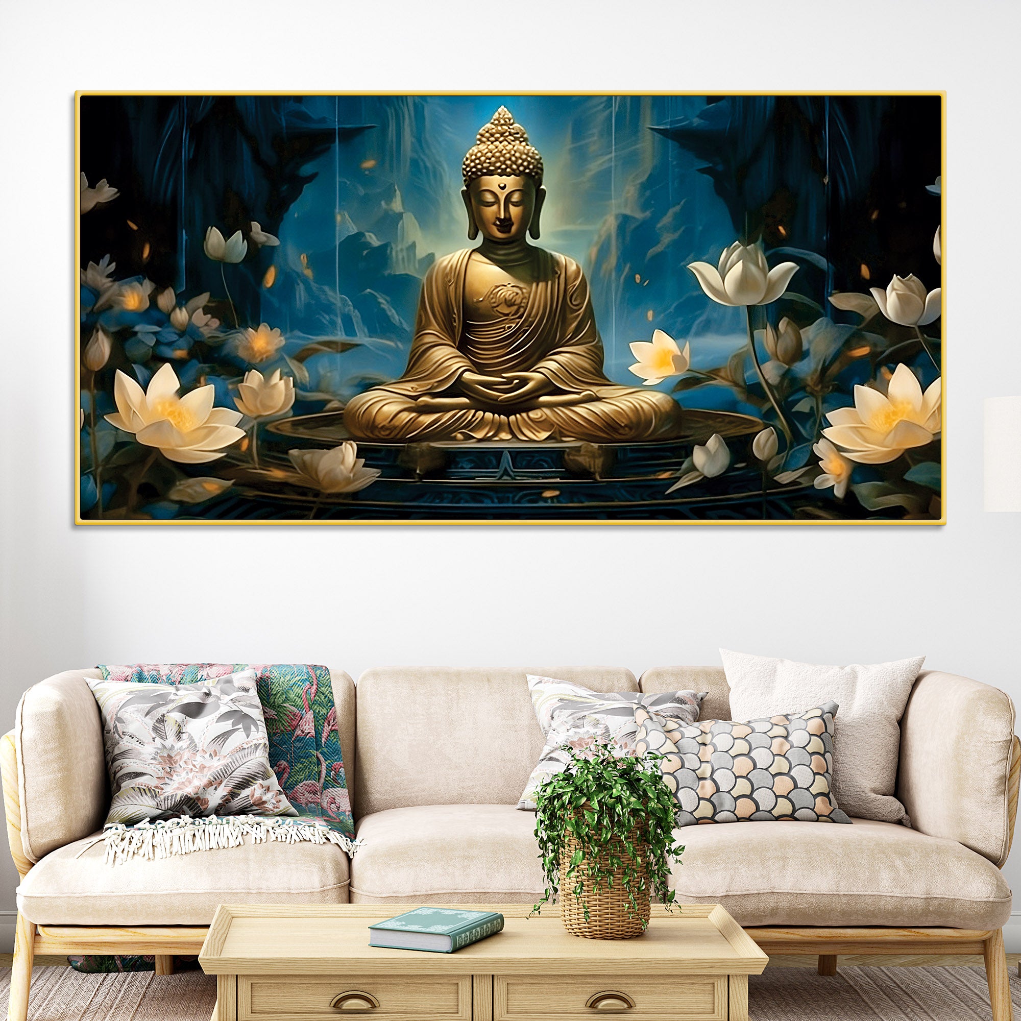 Buddha Wall Painting for Home Decor