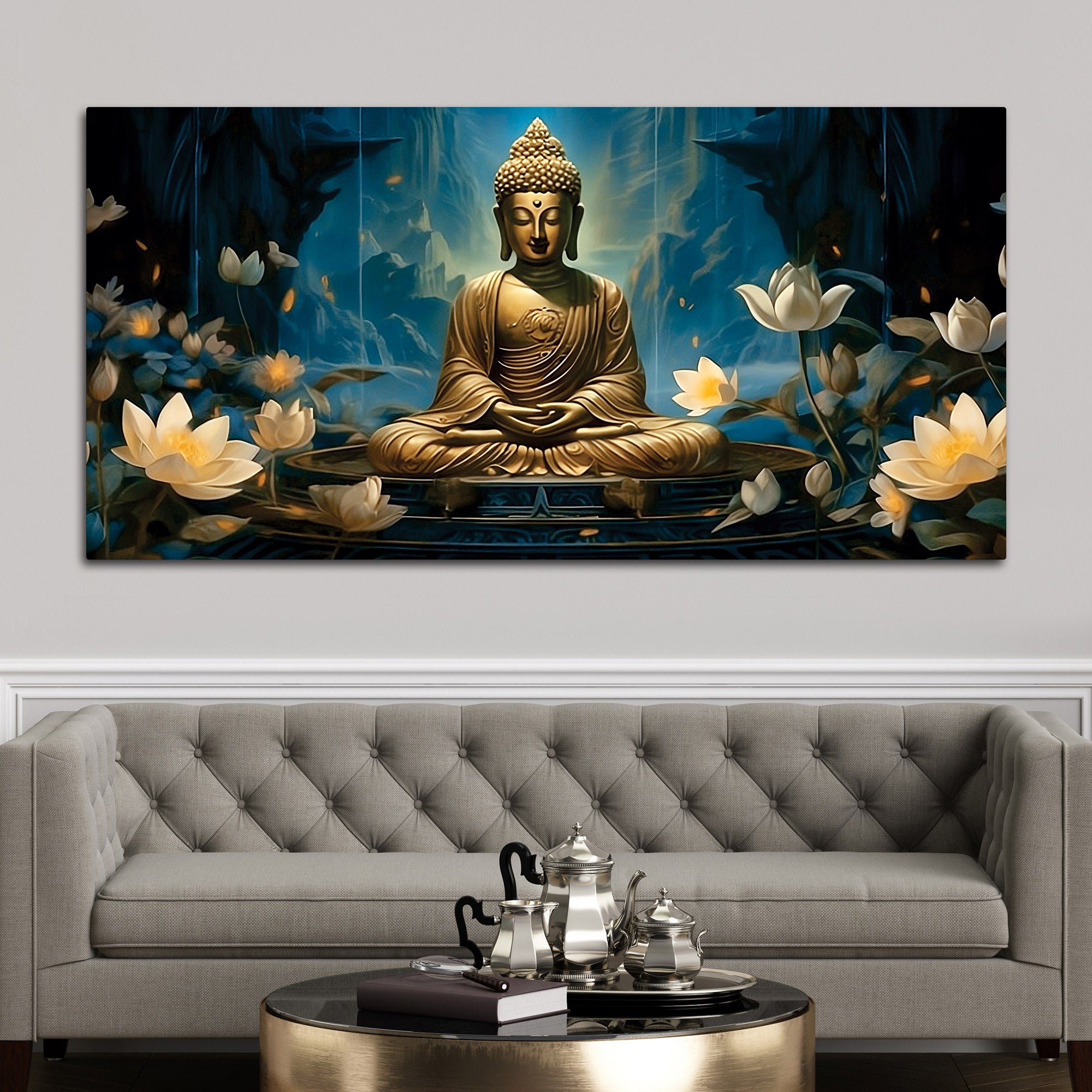 Buddha Wall Painting for Home Decor