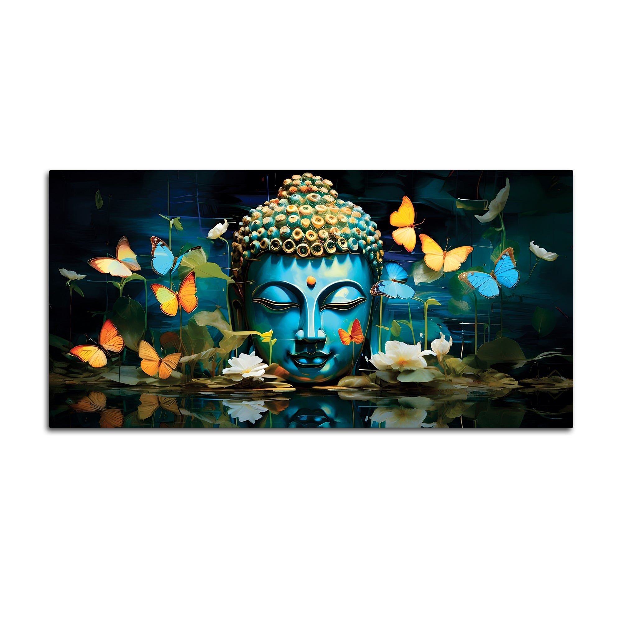 Buddha Wall Painting for Living Room – Calm Vibes Art