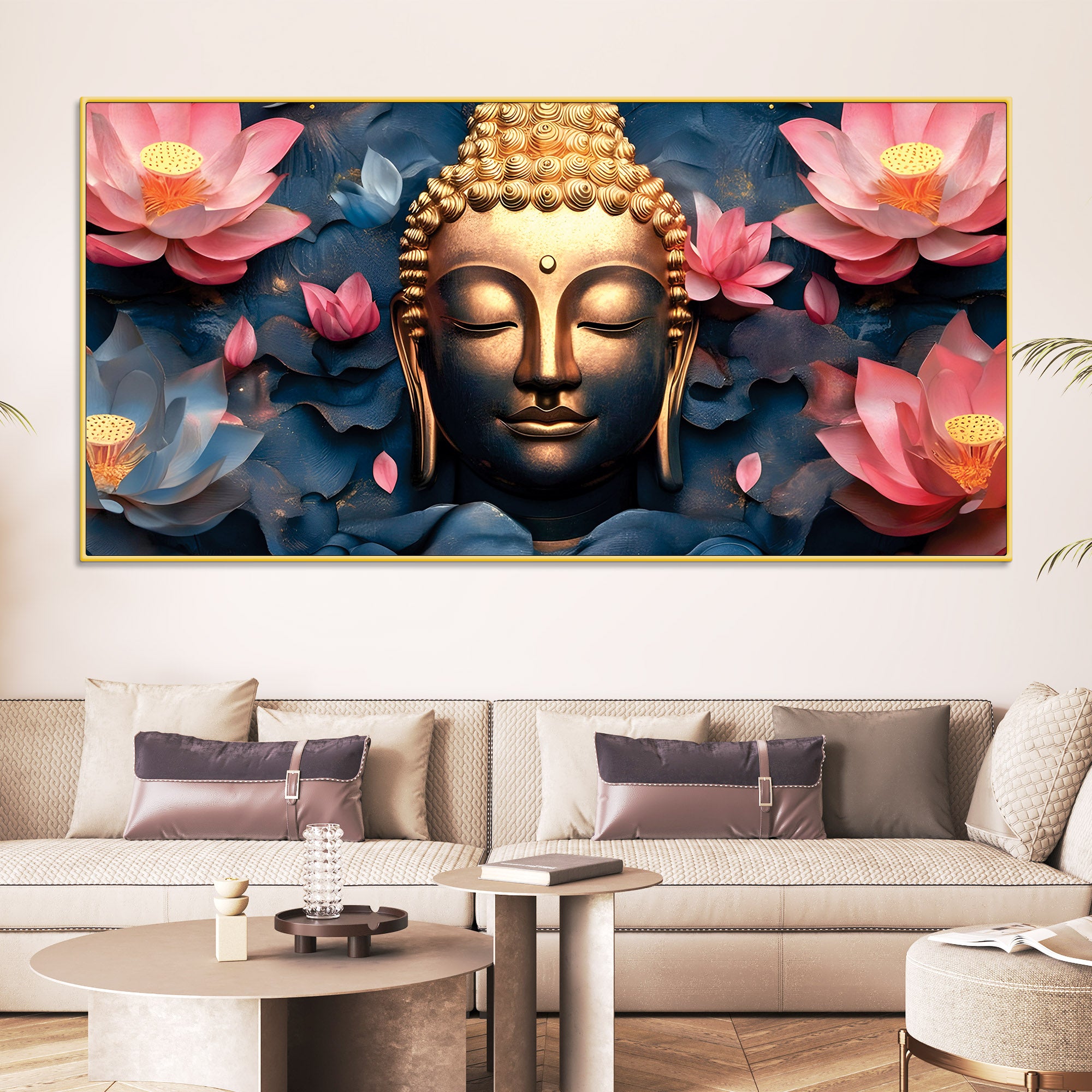  buddha-wall-painting-for-luxury-home-decor