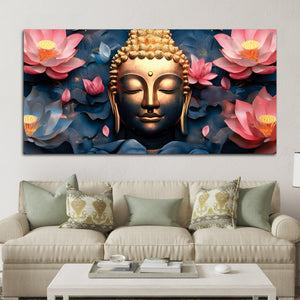 Buddha Wall Painting for Luxury Home Décor
