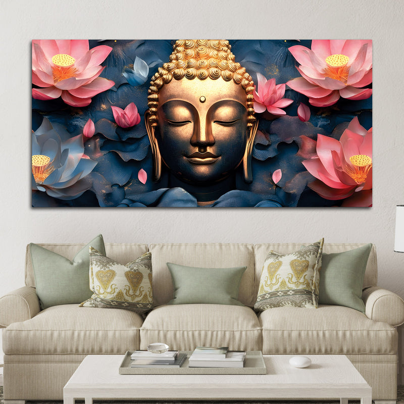 Buddha Wall Painting for Luxury Home Décor