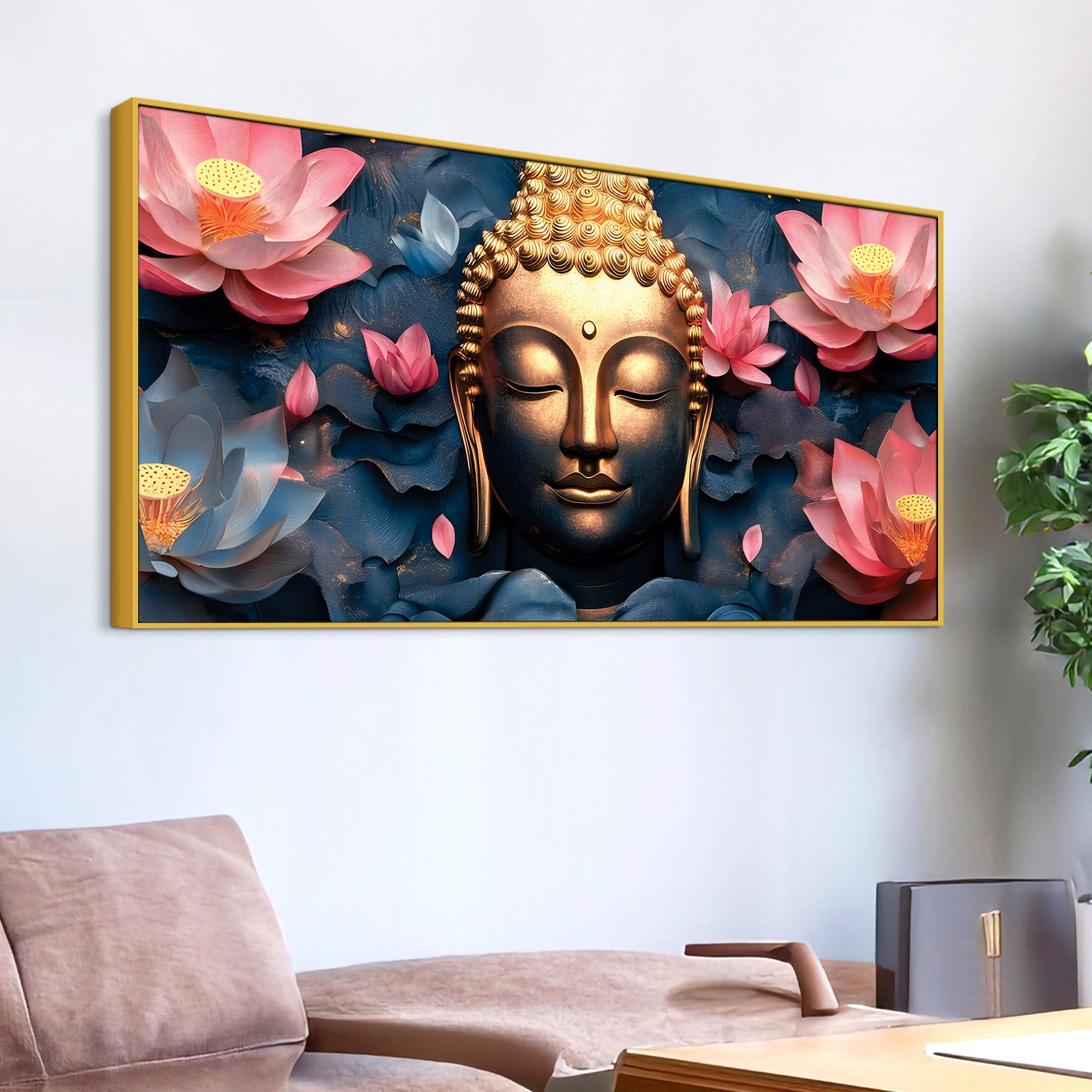 Buddha Wall Painting for Luxury Home Décor