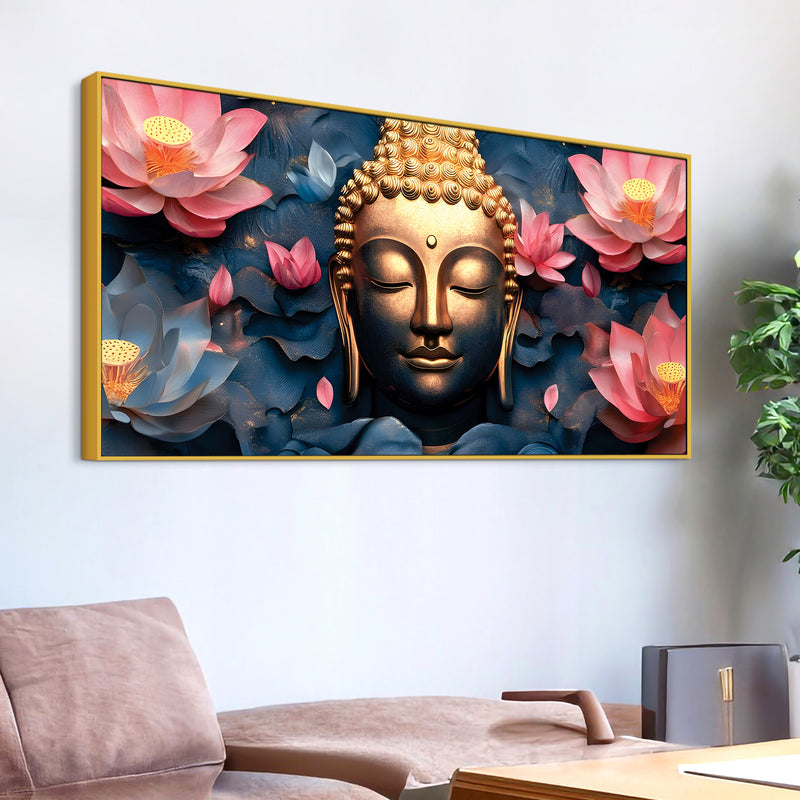 Buddha Wall Painting for Luxury Home Décor