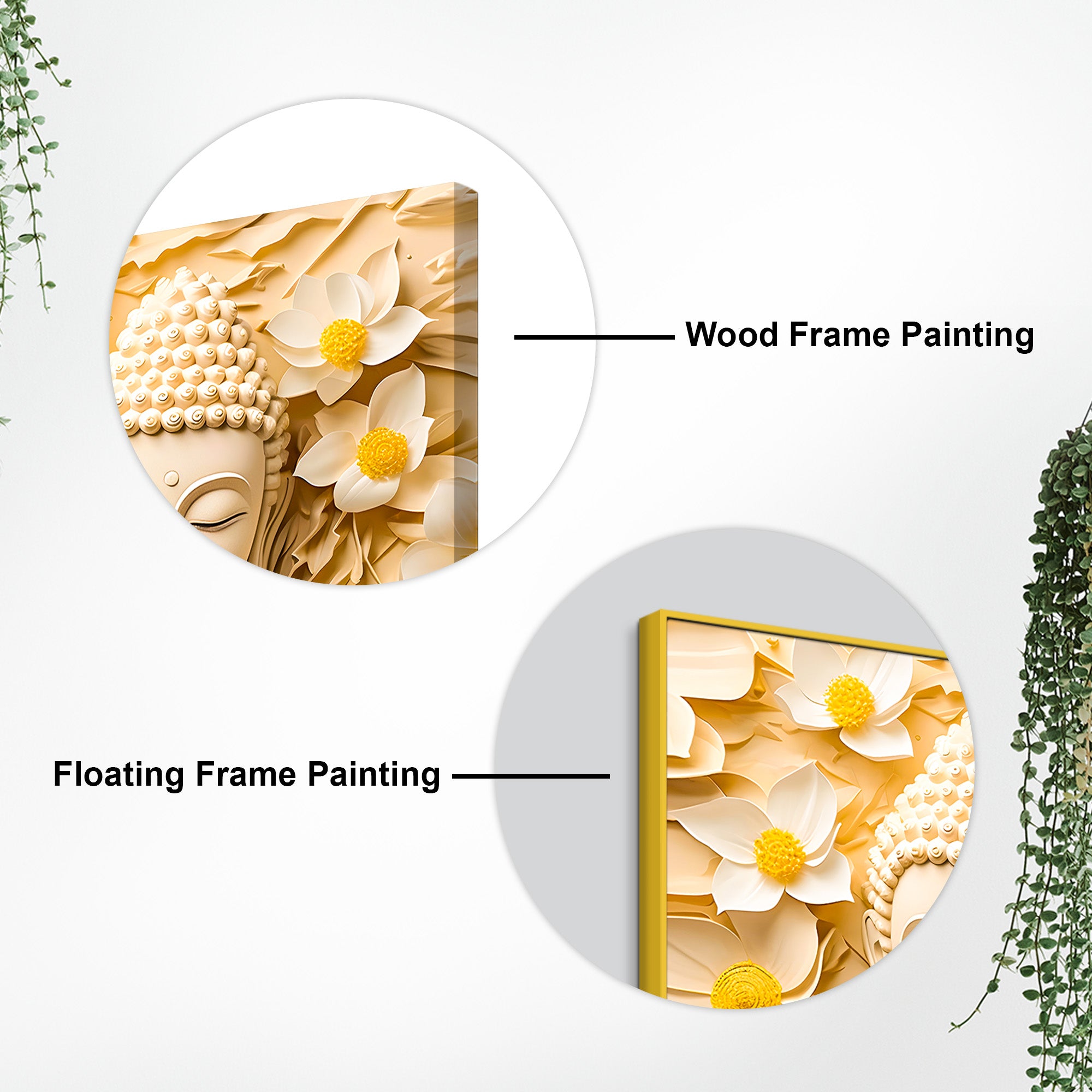 Buddha Wall Painting for Modern Home Interiors