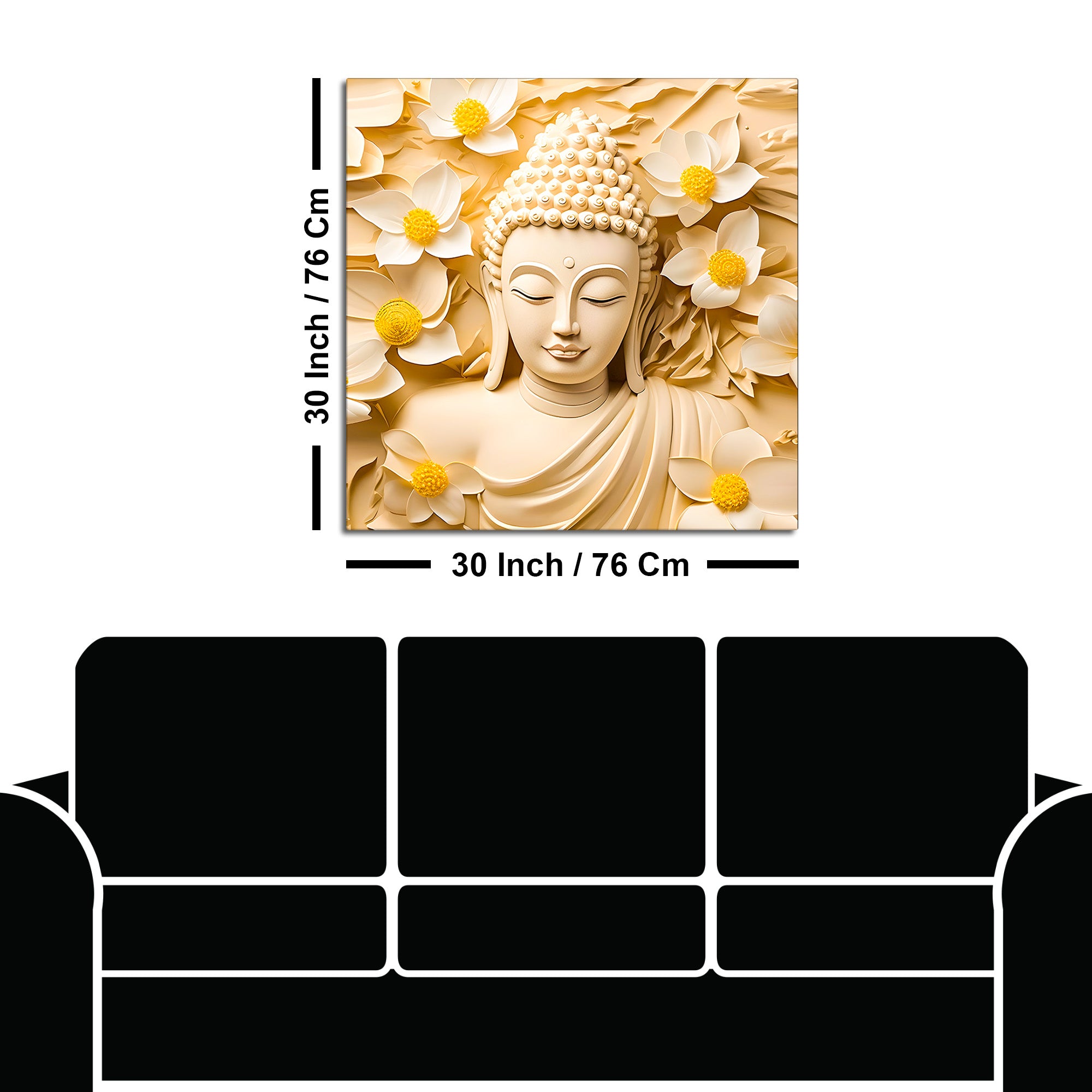 Buddha Wall Painting for Modern Home Interiors
