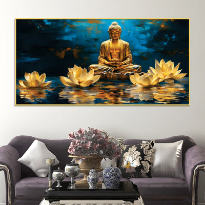 buddha-wall-painting-for-peaceful-home-decor