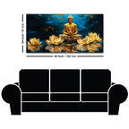 Buddha Wall Painting for Peaceful Home Decor