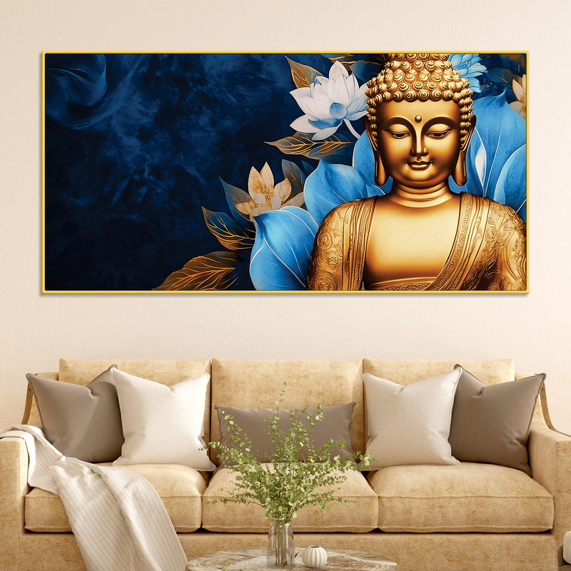 Buddha Wall Painting for Pooja Room – Divine Decor