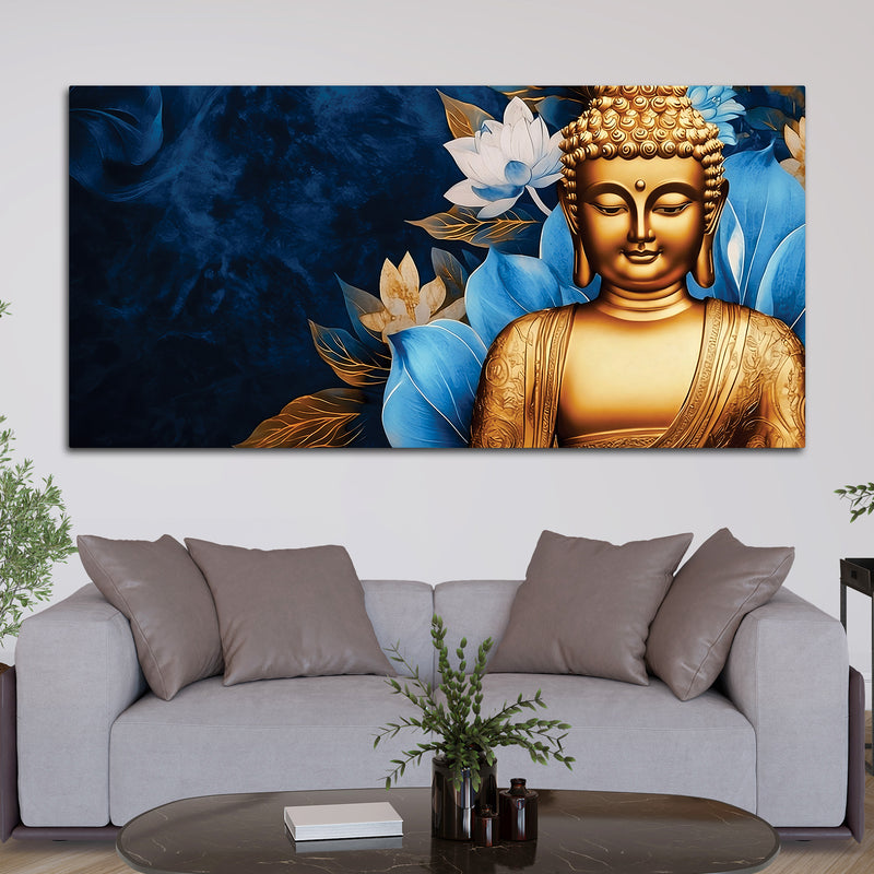 Buddha Wall Painting for Pooja Room – Divine Decor