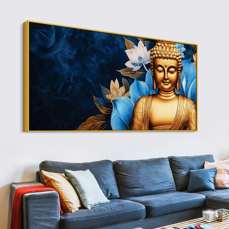 Buddha Wall Painting for Pooja Room – Divine Decor