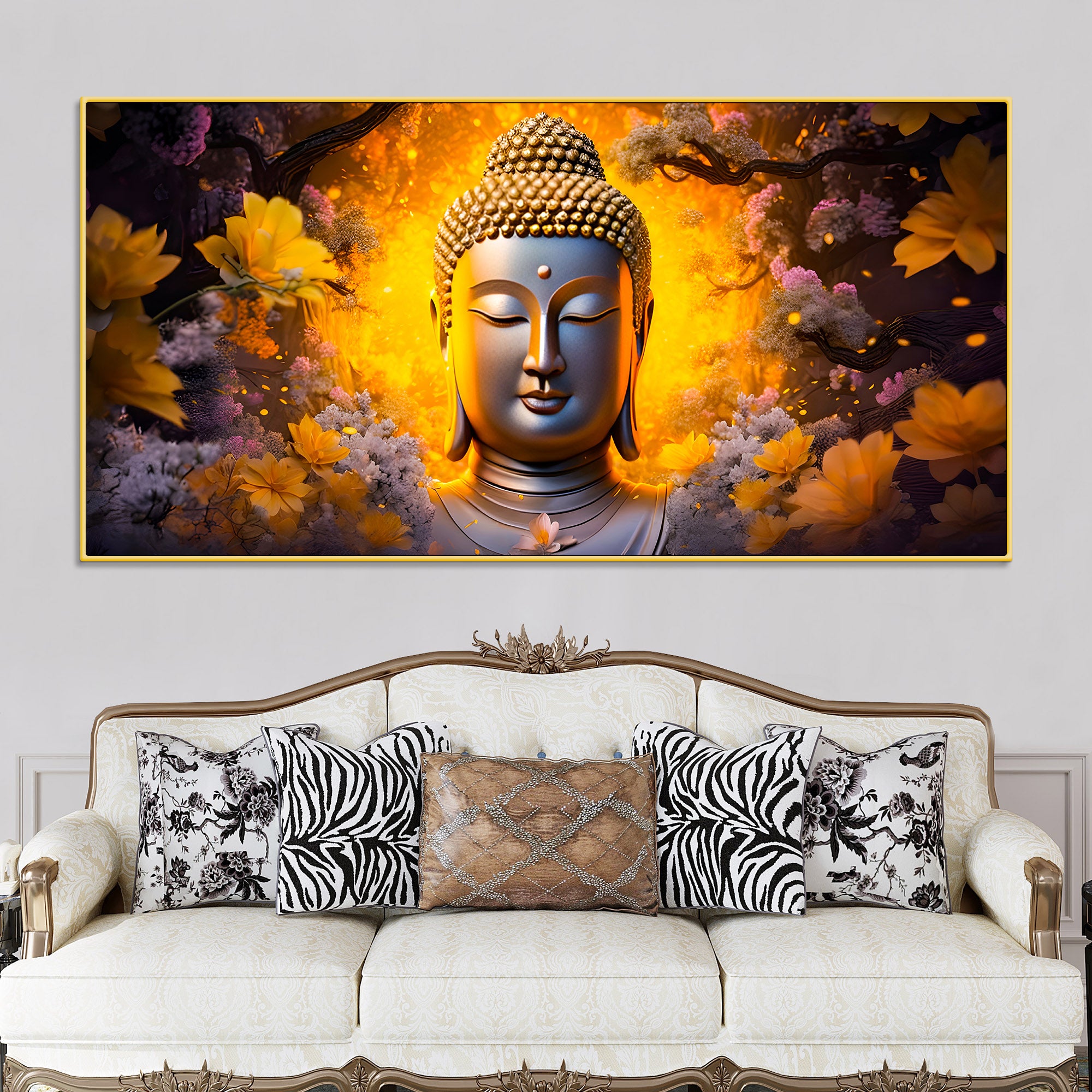 buddha-wall-painting-for-positive-vibes-peaceful-home-interior