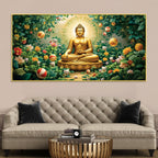 Buddha Wall Painting for Spiritual Interior Décor