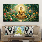 Buddha Wall Painting for Spiritual Interior Décor
