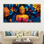 Buddha Wisdom Painting for Spiritual Decor