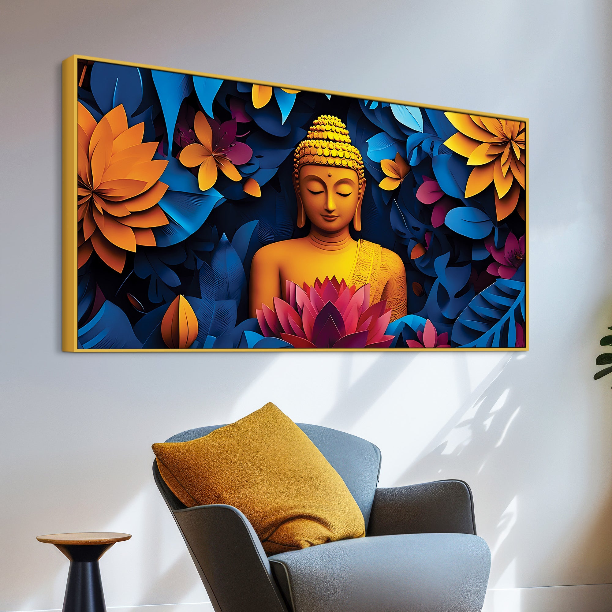 Buddha Wisdom Painting for Spiritual Decor