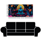 Buddha Floral Painting for Meditation Spaces