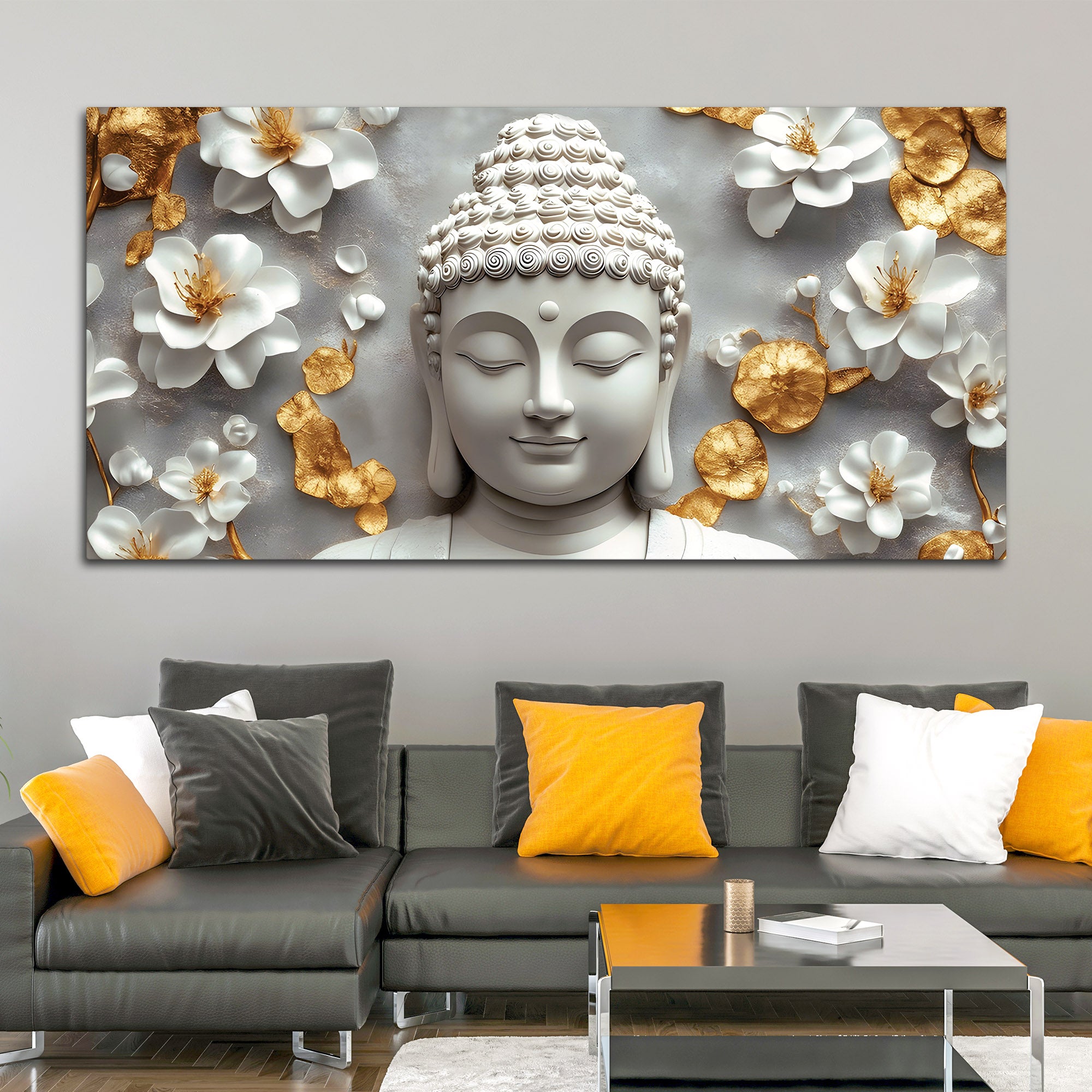 Buddha Zen Art Painting for Modern Decor
