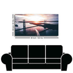 Canvas Wall Painting of Beautiful Bridge in Sunset
