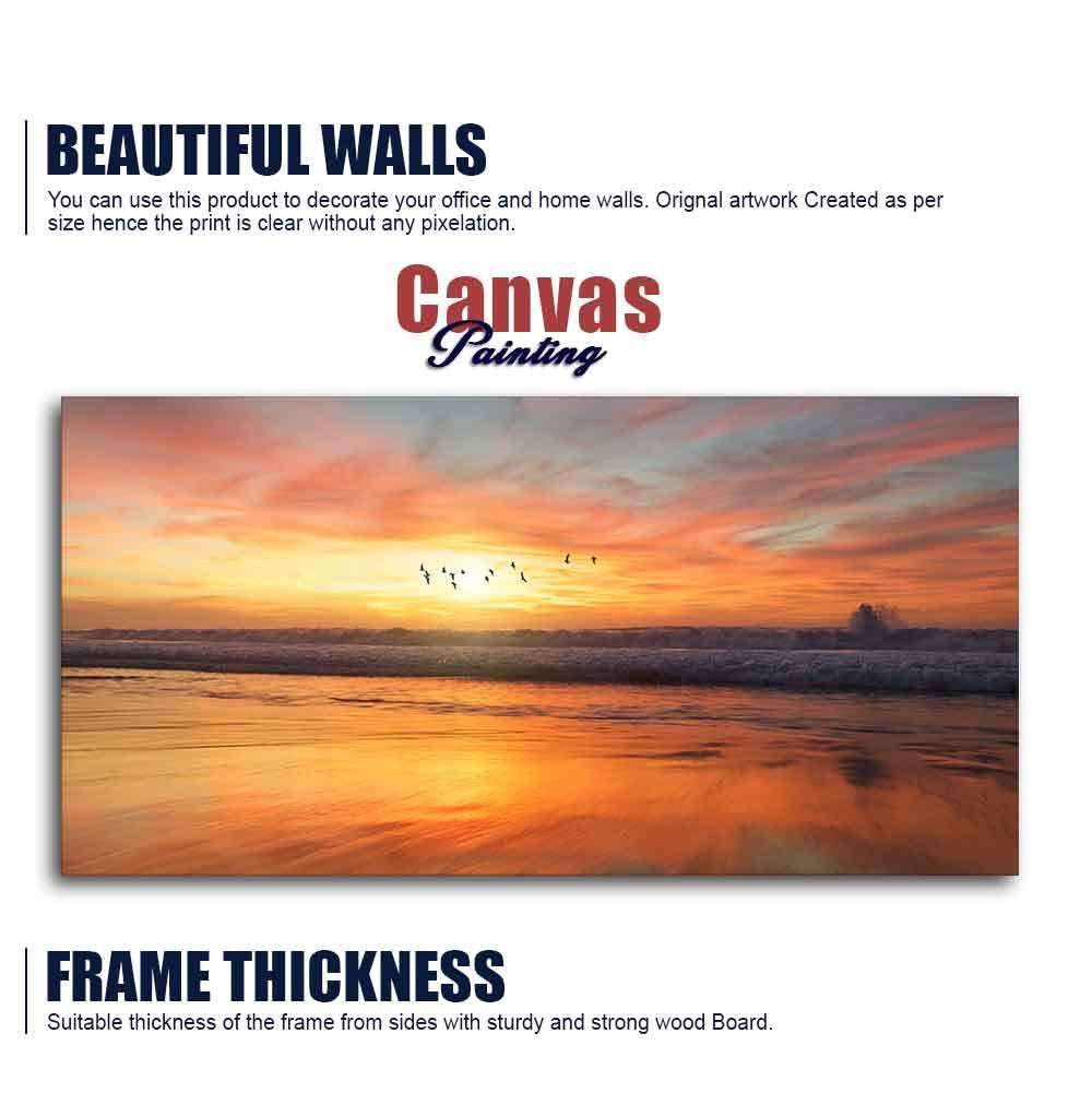 Canvas Wall Painting of Beautiful Sunset