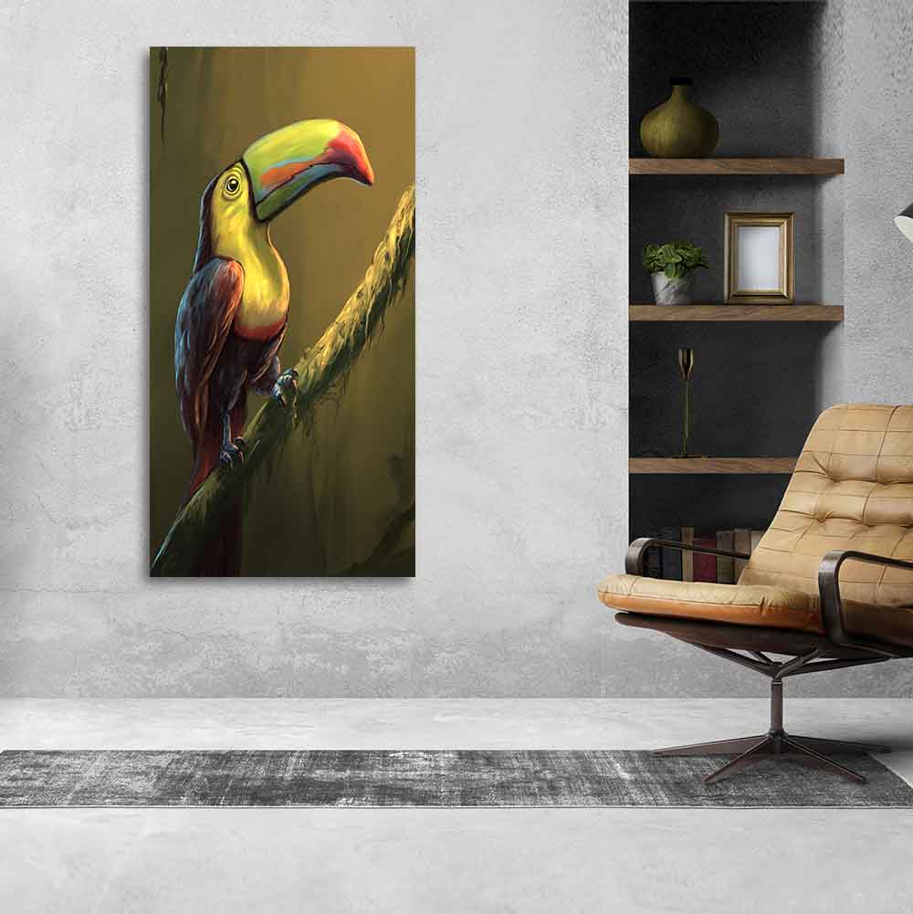 Canvas Wall Painting of Bird Toco Toucan