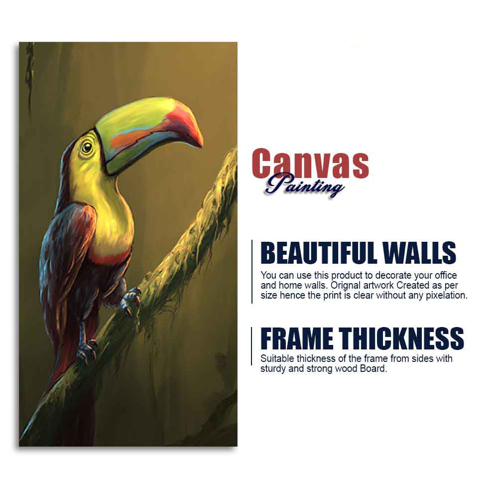 Canvas Wall Painting of Bird Toco Toucan