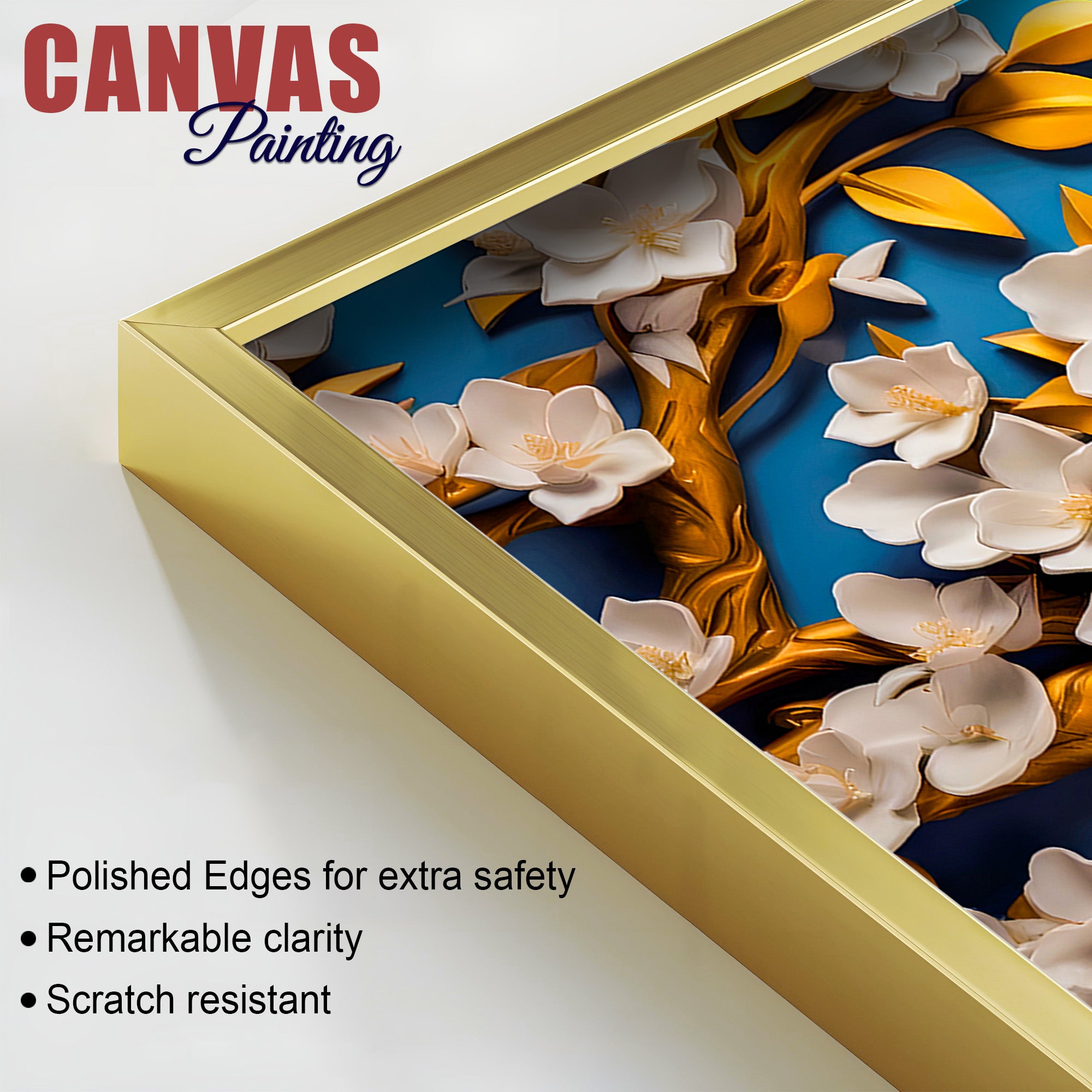 Canvas Wall Painting of Lord Buddha for Modern Decor