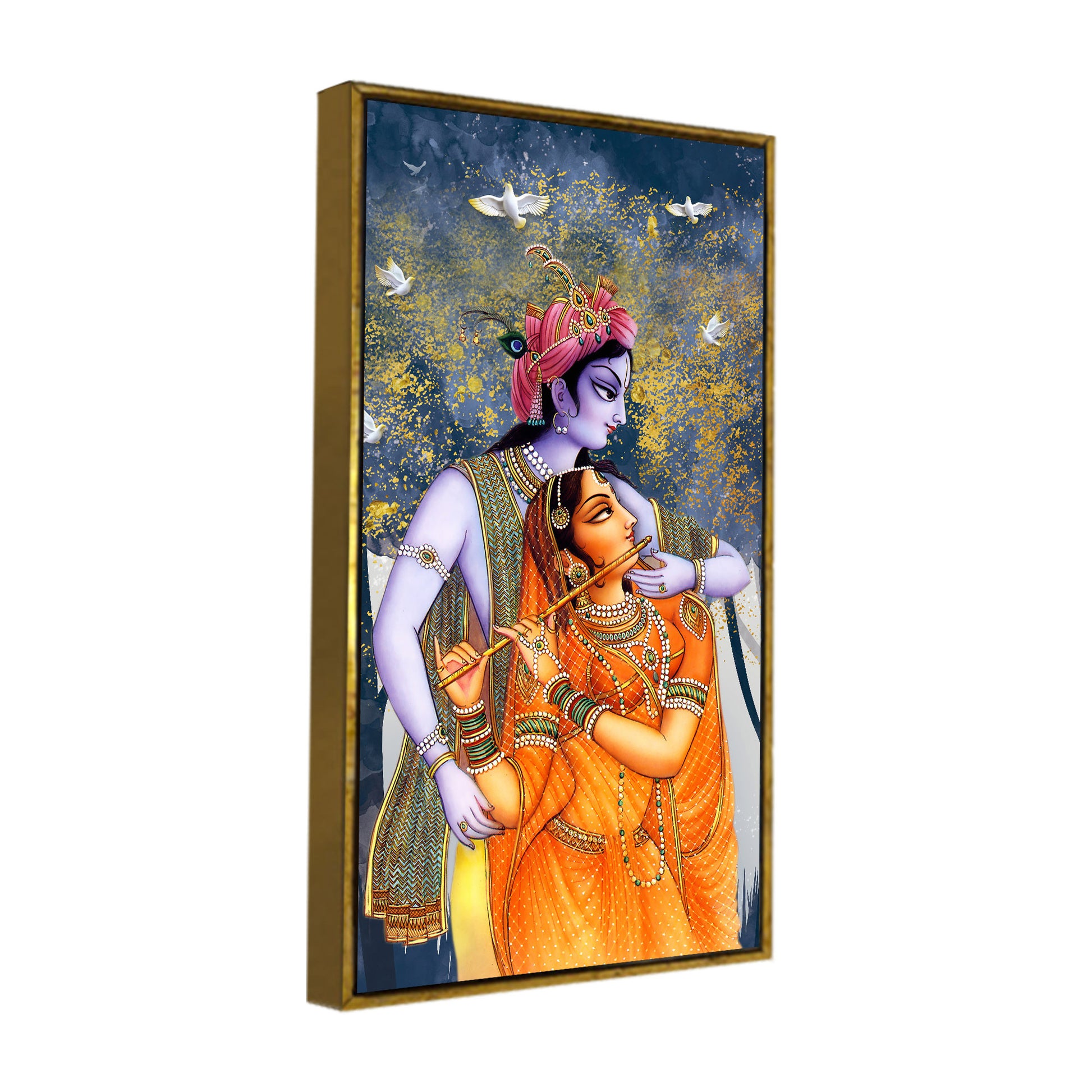 Canvas Wall Painting of Radhe Krishna