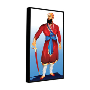 Canvas Wall Painting of Shri Guru Gobind Singh