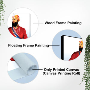 Canvas Wall Painting of Shri Guru Gobind Singh