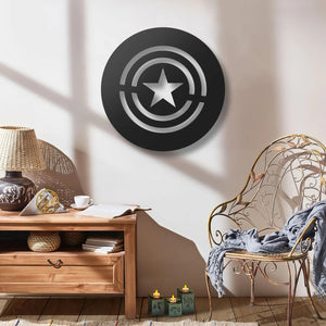 Captain America Shield Wall Metal Art Decor