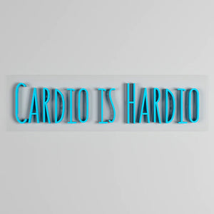 Cardio Is Hardio Text Neon LED Light