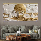 Celestial Deer with Blooming Antlers 3D Canvas Wall Painting