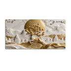 Celestial Deer with Blooming Antlers 3D Canvas Wall Painting