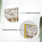 Celestial Deer with Blooming Antlers 3D Canvas Wall Painting
