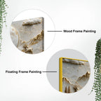 Celestial Full Moon & Golden Deer 3D Canvas Wall Painting