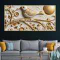 Celestial White Bird 3D Canvas Wall Painting