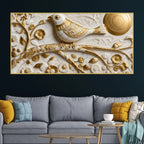 Celestial White Bird 3D Canvas Wall Painting
