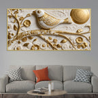 Celestial White Bird 3D Canvas Wall Painting