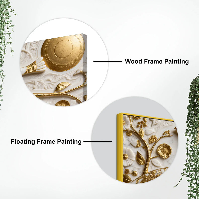 Celestial White Bird 3D Canvas Wall Painting