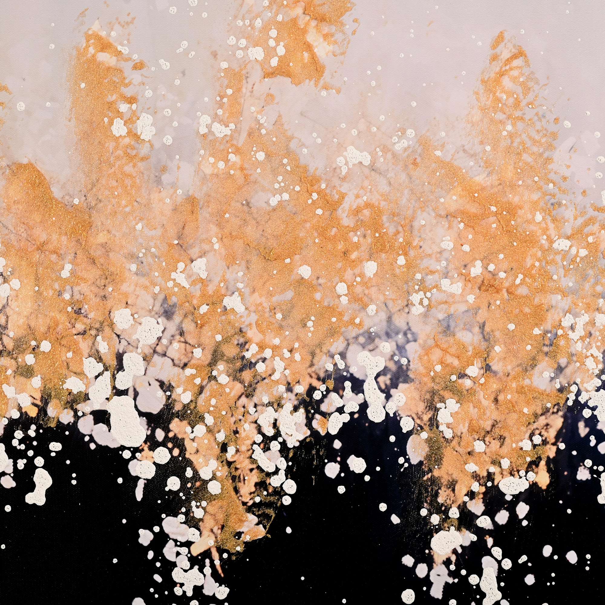 Celestial Symphony Hand Painted Wall Painting with Floating Frame